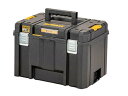 デウォルト(DEWALT) TSTAK ラージボックス Lサイズ 工具箱 収納ケース ツールボックス 大容量 積み重ね収納 脱着トレー IP54 坊塵 防水 設...
