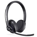 ヘッドセットBluetooth デュアルCVC8.0マイクノイズキャンセリング ワイヤレスヘッドセット 146g超軽量Bluetoothヘッドホン Class 1 V5.1 両耳 左右両対応 同時接続2台 音量調整 ミュート機能 Type-C急速