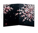 薬師窯 桃の節句 ひな人形 蒔絵 屏風(桜・大)