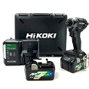 HiKOKI(ハイコーキ) 36Vインパクトドライバ ストロングブラック Bluetooth搭載蓄電池2個・充電器・ケース付き WH36DC(2XPBS)[在庫...