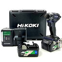 HiKOKI(ハイコーキ) 36Vインパクトドライバ ディープオーシャンブルー Bluetooth搭載蓄電池2個・充電器・ケース付き WH36DC(2XPDS)...