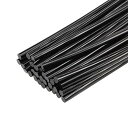 uxcell ミニホットグルーガンスティック 150mm x 7mm グルーガン用 ブラック 30個