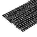 uxcell ホットグルースティック ミニホットグルーガ ンスティック 150mm x 7mm 黒 50本 グルーガ ン替え用 柔軟EVA 速乾 DIY 修理用...