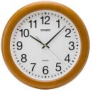 CASIO(カシオ) 掛け時計 壁掛け時計 ブラウン アナログ 木枠 木製 木目調 静音 連続秒針 IQ-136-7JF