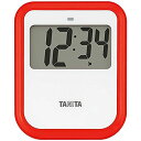 タニタ 非接触タイマー洗えるタイプ レッド 幅90x高さ110x奥行24mm