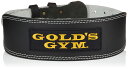 ゴールドジム(GOLD'S GYM) 定番人気!高強度のトレーニングレザーベルト 初心者〜上級者 体幹腹圧の安定、怪我防止に!スクワット デッドリフト G336...