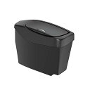 槌屋ヤック(Tsuchiya Yac) 車種専用品 トヨタ 80系 ハリアー 専用 サイドボックス ゴミ箱 4 gallons ブラック SY-HR13