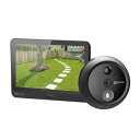 EZVIZ 4.3インチワイヤレスドアホン カメラ付き|155°広角1080p+赤外線ナイトビジョン3m|4600mAh長持ちバッテリー|MicroSD512GB&クラウド|工事不要 DIY設置 HP4