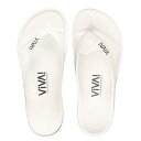 VIVA! ISLAND SANDALS(ビバアイランド) FLIP FLOP ビーチサンダル (日本製)White/27(26.5~27.5cm)