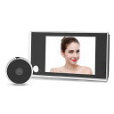 ドアモニター 監視モニター 3.5インチLCD付き ドアスコープカメラ 厚さ40~100mm ドア穴サイズ14~28mmドア対応可能 電池式 玄関ドア ピンホール ビューア 防犯ドアスコープ ドアスコープ