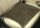 木製ビーズ 座布団カバー ひんやり カーシートカバー 自動車用 ウッドビーズシートクッションパッド 車用品 内装パーツ 夏 オフィス 座布団に敷く 接触冷感 冷...