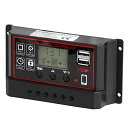 12V/24V 50A ソーラーチャージャーコントローラー LCD電流ディスプレイ ソーラー充電 バッテリレギュレータ 太陽光発電システム チャージコントローラ...