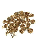 ECOKIJI(エコキジ) ピンバッジ金具と針セット 選べる全9色全4サイズ ピンバッチ ピンズ ラペルピン タックピン バタフライクラッチ (シャンパンゴール...
