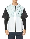 サンエス(SUN-S) 空調風神服 フード付半袖ブルゾン KU92150 シルバー LL 【服のみ】