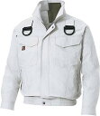 サンエス(SUN-S) 空調風神服 フルハーネス用長袖ブルゾン KU91400G シルバー LL 【服のみ】