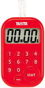 タニタ タイマー テンキー 100分 レッド TD-379 RD