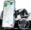 Topmake スマホホルダー 車 車載ホルダー ゲルサクションカップ/クリップ 2in1 携帯ホルダー 車 エアコン吹き出し口 360度回転 伸縮アーム 幅5...
