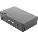 StarTech.com 2ポートHDMIモニター1台対応KVMスイッチ/HDMI 2.0 (4K60Hz、HDR) 対応 PC切替器/2ポートUSB 3.0ハ...