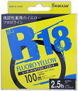 シーガー(Seaguar) ライン シーガー R18 フロロイエロー 100m 2.5lb クリア