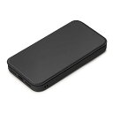 Premium Style iPhone 13 Pro用 ガラスフリップケース ブラック PG-21NGF01BK