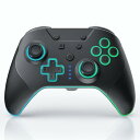 Switch コントローラー 4つの呼吸ライトモード 自動連射/連射ホールド 4段階振動調整 6軸ジャイロセンサ マクロ機能 背面ボタン4つ付 1000mAhバッテリー長時間使用 Bluetooth5.2接続 Switch/PC(有線