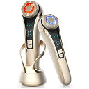 美顔器【最新エステ技術】RF美顔器 1台6役 ラジオ波 イオン導入 イオン導出 EMS 光エステ 超音波振動 多機能美容器 3段階レベル 浸透率アップ 毛穴ケア...