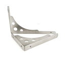 KKlewu 棚受け金具 L字型 ステンレス アイアンブラケット 2way シェルフ 重荷重用 ネジ入り 2個セット (160mm)