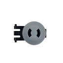 タカギ(Takagi) 交換用部品 オーロラNANO用ハンドルセット小(EGY/BK) QR0039
