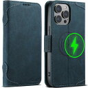 JCGOOD iPhone15 ケース 手帳型 MagSafe対応 いphone15 ケース マグセーフ ワイヤレス充電対応 カード収納 アイフォン15 カバー 手帳 スタンド機能 財布型 カード入れ マグネット式 本革 レザー スマ
