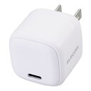 エレコム 充電器 Type-C 20W USB PD対応 USB-C 1ポート 折りたたみ式プラグ PSE認証 【 iPhone 15 / OPPO/Pixel など各種対応】 ホワイト MPA-ACCP7320WH