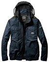 BURTLE バートル エアークラフトブルゾン(ユニ) 春夏用 ネイビー AC1181 3 M