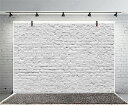 Qinunipoto 写真撮影用 背景布 2.1x1.5m 撮影用 レンガ 写真 背景 壁 白 撮影小道具 写真館 無反射布 レンガの壁 写真の背景 撮影用背景...