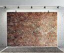 Qinunipoto レンガ調背景布 煉瓦柄撮影背景 1.5x1m ビニール製 煉瓦の壁柄の写真背景 brick wall backdrop 撮影用背景シート ...