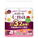 エリエール トイレットペーパー i:na(イーナ) フラワープリント 3.2倍巻き 70m×4ロール ダブル パルプ100% 華やかなフローラルの香り(3)