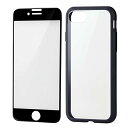 エレコム(ELECOM) iPhone SE (第2世代/第3世代) / 8 / 7 用 ケース 360度保護 耐衝撃 背面クリア TOUGH SLIM ブラック PM-A22STS3BK