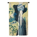 のれん Qinunipoto 葛飾北斎 浮世絵 和柄 暖簾 シンプル風 幅85cm丈150cm インテリア 出入り口 目隠し おしゃれ すだれ 遮光 部屋 間仕...