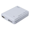 prendre 電池式 モバイルバッテリー LEDライト 単3形電池 USB出力 携帯 防災グッズ 非常用 スマートフォン スマホ (ホワイト) PR-PCB10-WH