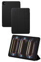 エレコム iPad Pro 11インチ (M4) 2024年 ケース マグネット吸着式 超薄型 軽量 2アングルに変えられる オートスリープ/オートウェイクアップ TBWA24PMWVPF2BK