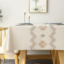 Hopeholic テーブルクロス ビニール おしゃれ テーブルカバー 撥水 PVC製 長方形 tablecloth 汚れ防止 防水 防油 北欧 テーブルマット 耐久 耐熱 ずれにくい 厚手140×180cm ベージュ