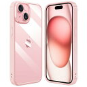 NIMASO ケース iPhone15ProMax対応 クリア カバー 背面 強化ガラス バンパー 耐衝撃 黄ばみ防止 ワイヤレス充電対応 米軍MIL規格取得 TPU 6.7インチ アイフォン15プロマックス対応 ケース ピンクフレ