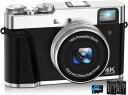 NEZINI 4K デジタルカメラ オートフォーカス デジカメ 4800万画素 Vlogカメラ 手振れ補正 光学ファインダー モードダイヤル 16倍ズーム LE...