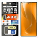 レイ・アウト AQUOS R9 Like standard フィルム 指紋防止 光沢 抗菌・抗ウイルス RT-AQFS2F/A1