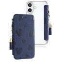 iPhone 16Plus 手帳型カバー 可愛い手帳型 背面クリア シンプル 磁石なし お洒落 薄型 シンプル 大人可愛い Befortwo かわいい iPhone16Plus 携帯ケース 型押しのマウス柄 カード収納 可愛いタッセル