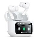 イヤホン bluetooth ワイヤレスイヤホン【業界初多機能タッチスクリーン・ANC イヤホン】ブルートゥースイヤホン ノイズキャンセリング AIFENG b...