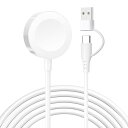 【2025新設計】POLINK 2in1 USB A+C for アップルウォッチ 充電器 Apple Watch 充電器 充電ケーブル ワイヤレス 充電機 マグネット式充電ケーブル 持ち運び便利 軽量 急速充電器 Apple Watch Series10/9/8/7/6/5/