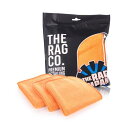 The Rag Company ザ ラグカンパニー プレミアムFTW 40×40cm 3枚入 Premium FTW 洗車 ガラスタオル (オレンジ)
