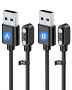 スマートウォッチ 充電ケーブル ピン間の距離 2.8mm対応 充電器 USB充電 汎用マグネット充電コード YAJOJO 磁気吸着 急速充電 高耐久 便利性 低発熱 軽量 小さい 持ち運びやすい チャージャー