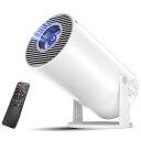 PliPla プロジェクター 家庭用【2025年新登場!18000LM・270°回転・4K対応・Android TV搭載】 プロジェクター 小型 高輝度 天井投...