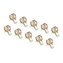 DMiotech 10個 12 mm ばねバンド 燃料ホースクリップ シリコーン真空ホースクランプファスナー ばねクランプクリップ