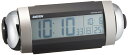セイコークロック(Seiko Clock) セイコー クロック 目覚まし時計 電波 デジタル 大音量 ベル音 PYXIS ピクシス RAIDEN ライデン 銀色 メタリック NR530S SEIKO